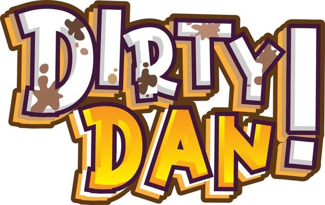 Dirty Dan logo text design
