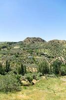 Paisajes de la ruta de los cahorros, monachil, granada, españa foto