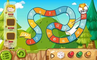 Counting number game template for kid vector