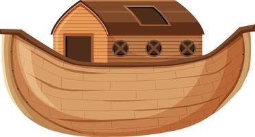 Blank Noah's Ark cartoon style isolated vector