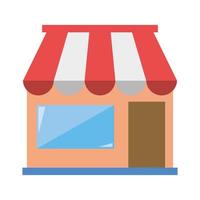 store facade market commercial isolated icon vector