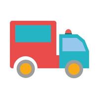 delivery truck vehicle transport isolated icon design vector