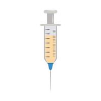 online doctor syringe vaccine medical care flat style icon vector