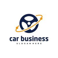 Car planet logo vector template, Creative Car logo design concepts