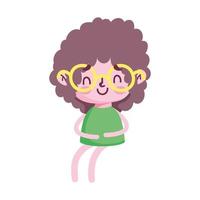 Isolated girl cartoon vector design