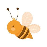 bee insect farm animal isolated icon on white background vector