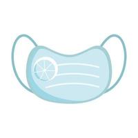 Isolated medical mask vector design