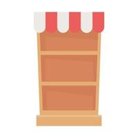 Isolated shopping shelf vector design