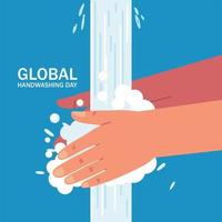 global handwashing day vector