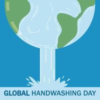 global handwashing day banner vector