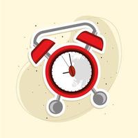 coffee time alarm vector