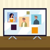 workers speak on web vector