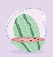 watermelon fruit cartoon vector