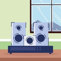 sound system appliance vector