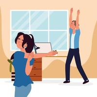 people active breaks vector