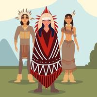 indigenous people tribe vector