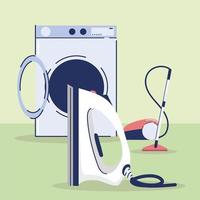 various household appliances vector