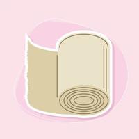 disposable paper roll vector