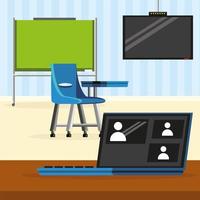 classroom devices school vector