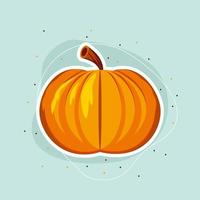 fresh harvest pumpkin vector