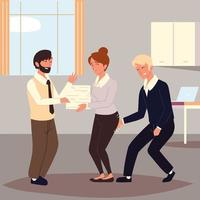 sexual harassment at work vector