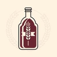 bottle beer drink vector