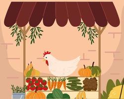 food fresh natural products vector