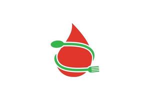 vector de diseño de plantilla de logotipo de comida, ilustración de icono.