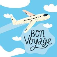 airplane travel tourism vector