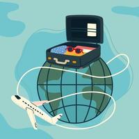 viajes de turismo mundial vector