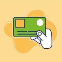 hand credit card payment vector