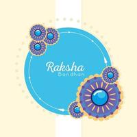 estandarte de raksha bandhan vector