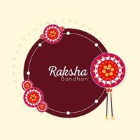 raksha bandhan bracelet vector