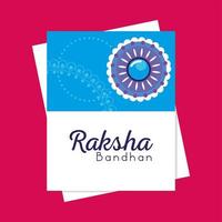 raksha bandhan card vector