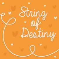 string of destiny inscription vector