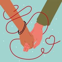 red string of destiny vector