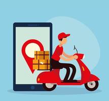 online ordering, delivery vector