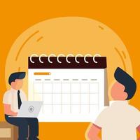 workers men planning vector