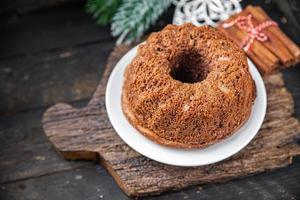 pastel de navidad dulce postre casero foto