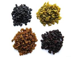 Collection of various raisins photo