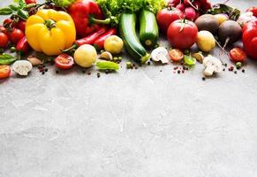 conjunto de verduras foto