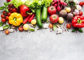 conjunto de verduras foto