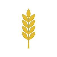 Wheat icon in flat design vector