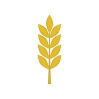 Wheat icon in flat design vector