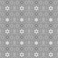 Christmas seamless pattern with stars and geometric elements. vector