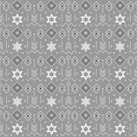 Christmas seamless pattern with stars and geometric elements. vector