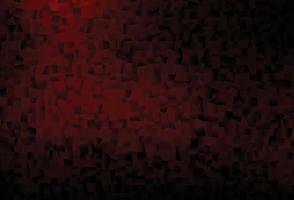 Dark Red vector pattern with crystals, rectangles.