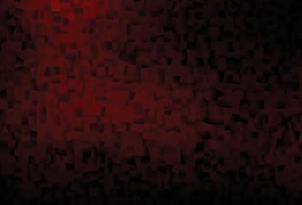 Dark Red vector pattern with crystals, rectangles.