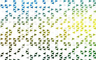 Light Blue, Yellow vector backdrop with lines, triangles.