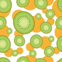 Kiwi pattern seamless vector